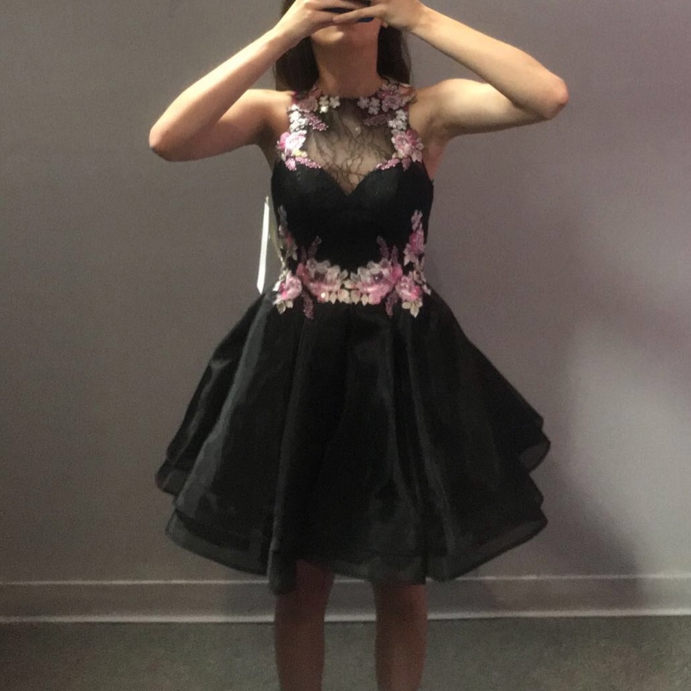 black envious homecoming/ prom dress size 0